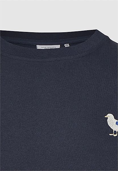 Cleptomanicx Sweatshirt "Embro Gull", mit kleiner Möwen-Stickerei günstig online kaufen