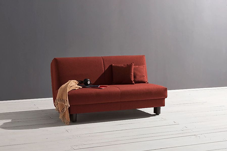 ell + ell Schlafsofa "Enny", Breite 180 cm, Liegehöhe 40 cm, Füße schwarz günstig online kaufen