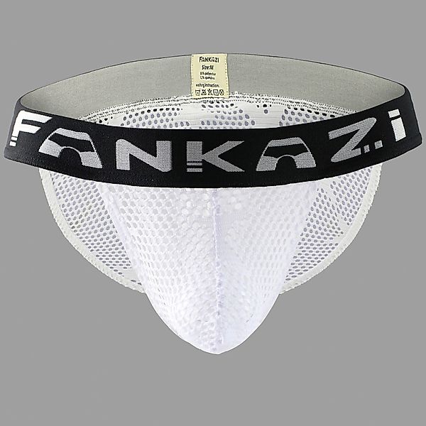 Herren Sexy Translucent Star Mesh Holes Atmungsaktiver Druck Bund Nahtlose günstig online kaufen