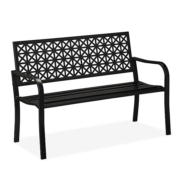 relaxdays Gartenbank geometrisches Must günstig online kaufen