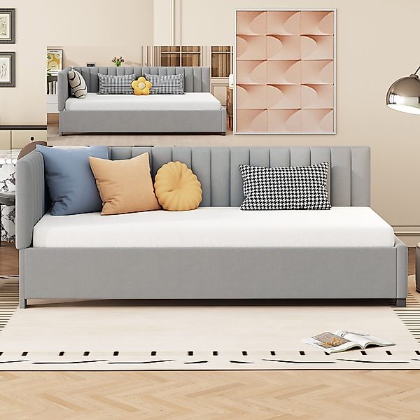 MODFU Schlafsofa Polsterbett Daybett Tagesbett Gästebett günstig online kaufen