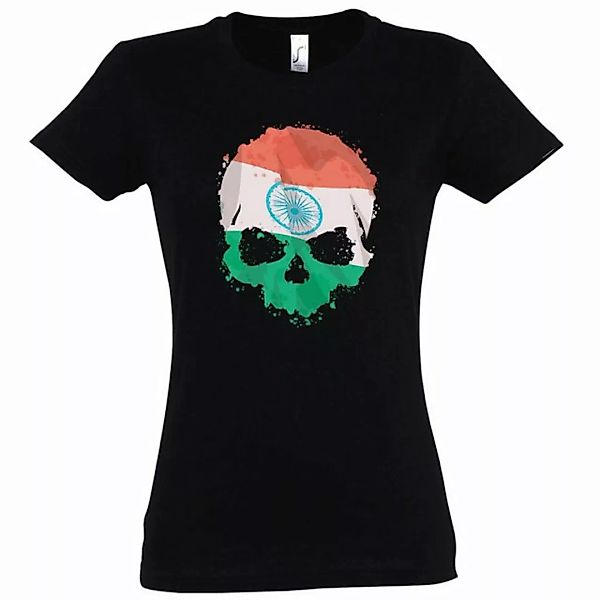 Youth Designz T-Shirt Indien Totenkopf Schädel Damen Shirt mit trendigem Mo günstig online kaufen