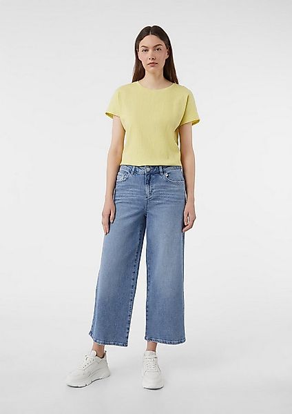 comma Weite Jeans Jeans-Hose Jeans-Culotte mit Waschung günstig online kaufen