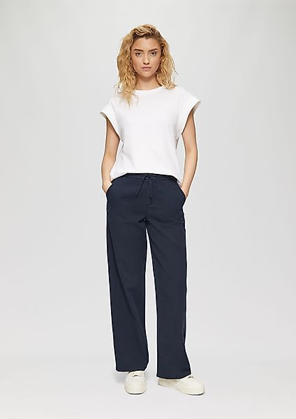 s.Oliver Stoffhose Relaxed-Fit-Twillhose mit Elastikbund und günstig online kaufen