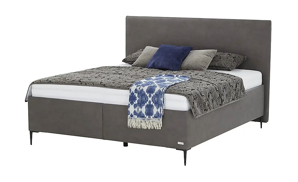 Wohnwert Polsterbett  Tauris 2.0 ¦ grau ¦ Maße (cm): B: 188 H: 120 Betten > günstig online kaufen