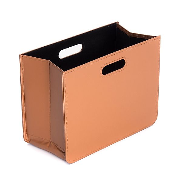 CREEDWOOD Zeitungsständer ZEITUNGSKORB "BUSINESS", Cognac Braun, günstig online kaufen