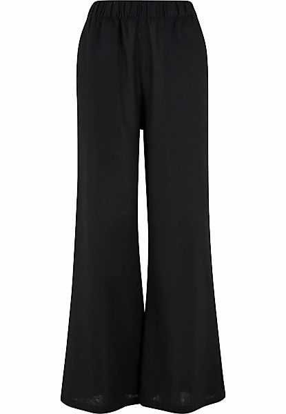 URBAN CLASSICS Stoffhose "Urban Classics Damen Ladies Linen Mixed Wide Pant günstig online kaufen