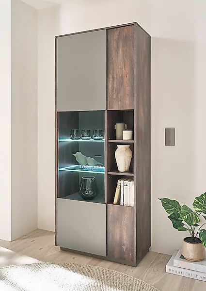 Home affaire Vitrine "LARGO" Soft-Close-Funktion, Höhe ca. 200 cm günstig online kaufen