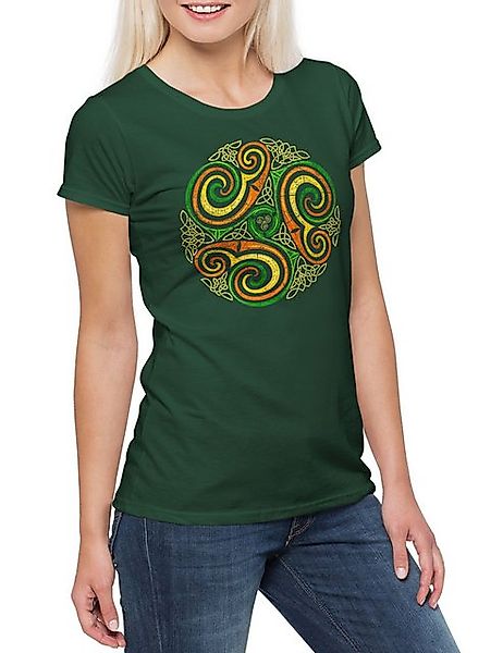 Urban Backwoods Print-Shirt Celtic Circle Damen T-Shirt Kelten Celts Keltis günstig online kaufen