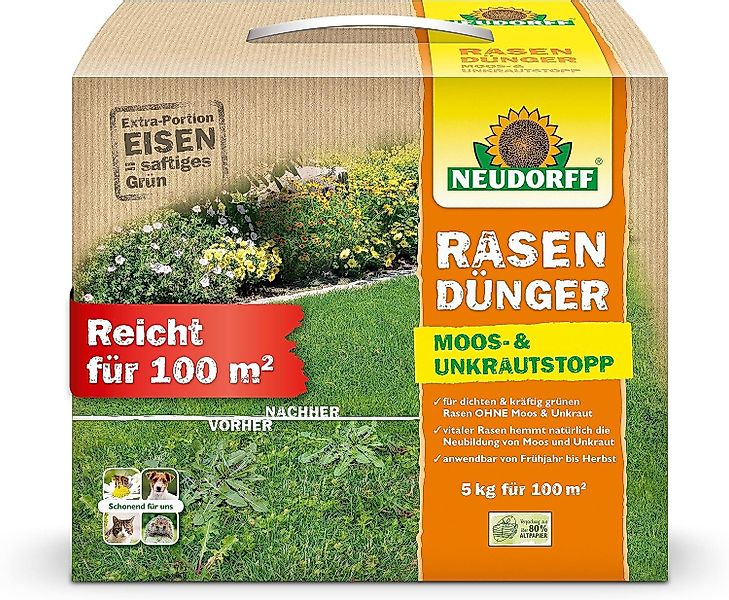 Neudorff Rasendünger RasenDünger Moos- & UnkrautStopp günstig online kaufen