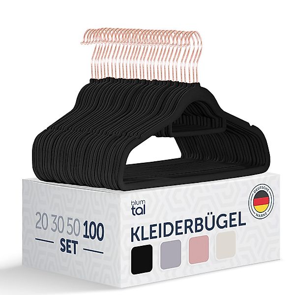 Blumtal Kleiderbügel Rutschfest - Samtoptik - günstig online kaufen