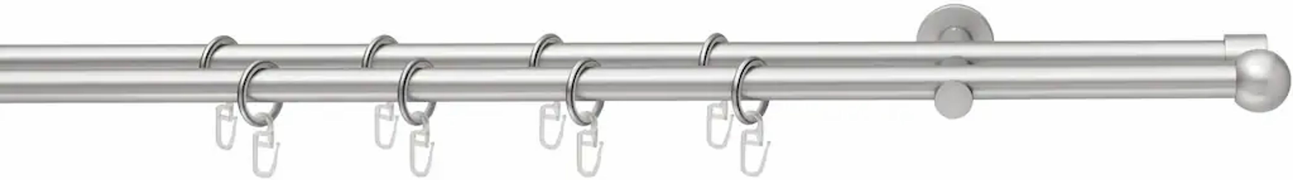 Good Life Gardinenstange "BOLA" Ø 16 mm 2 läufig-läufig Fixmaß mit Ringen günstig online kaufen