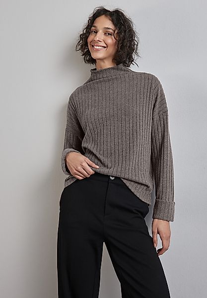 STREET ONE Langarmshirt mit Ripp-Struktur günstig online kaufen