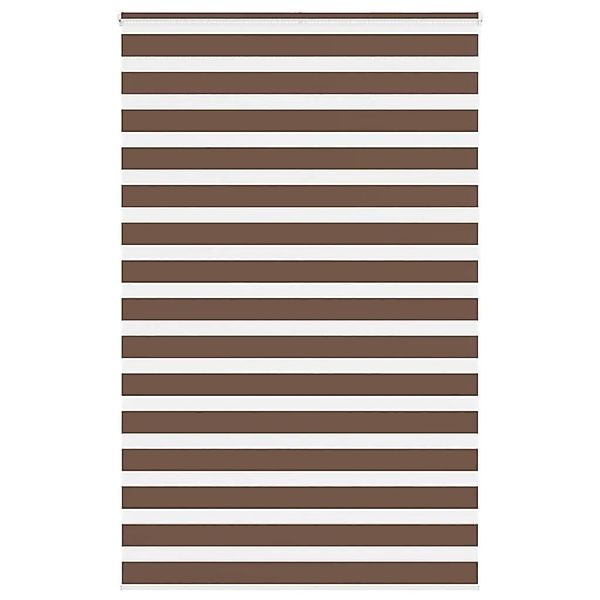 vidaXL Doppelrollo Braun 145x230 cm Stoffbreite 140,9 cm Polyester 4014400 günstig online kaufen
