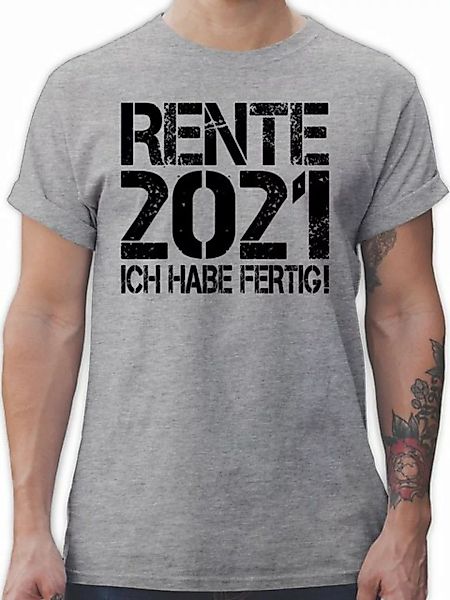 T-Shirt Rente 2021 - schwarz - Beruf und Job Geschenke - Herren Premium T-S günstig online kaufen
