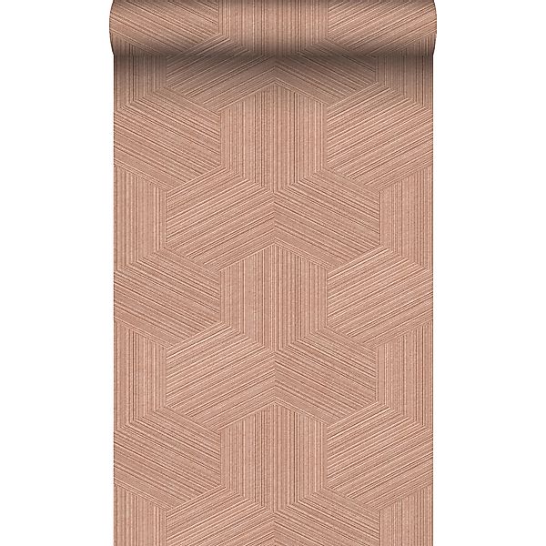 Origin Luxury Wallcoverings Tapete 3D Muster Terrakottarosa 50 X 900 Cm 347 günstig online kaufen