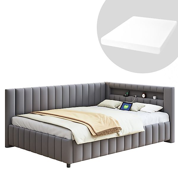HAUSS SPOLE Schlafsofa 140x200 mit LED-Licht, günstig online kaufen