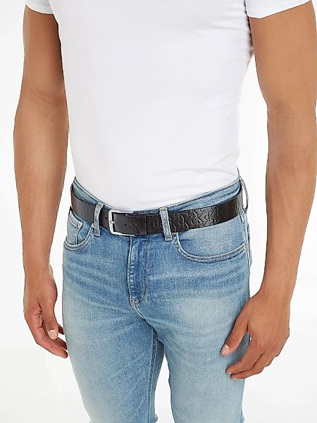 Calvin Klein Jeans Ledergürtel "CLASSIC FLAT LTHR BELT 35MM AOP" günstig online kaufen