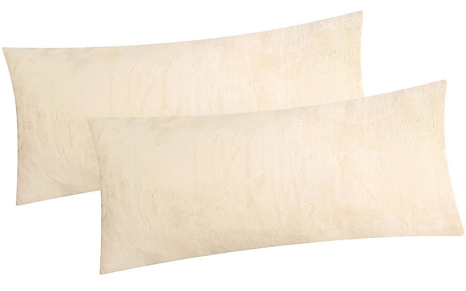 Heubergshop Kissenbezug, (2 Stück), 2er Set Fleece 40x80cm Winter - Ecru - günstig online kaufen