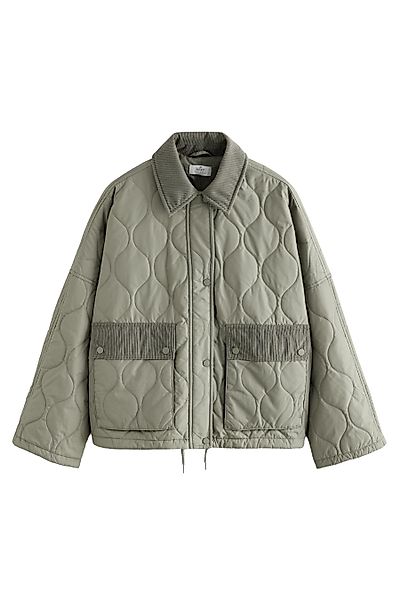 Next Steppjacke Gesteppte Jacke mit Cordkragen günstig online kaufen
