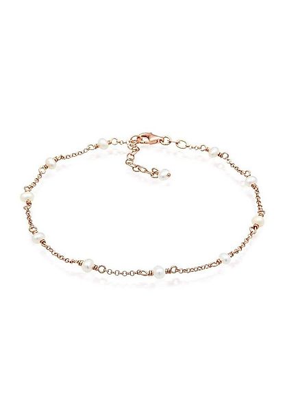 Elli Fußkette Fußkette mit Süßwasserzuchtperle 925 Silber günstig online kaufen