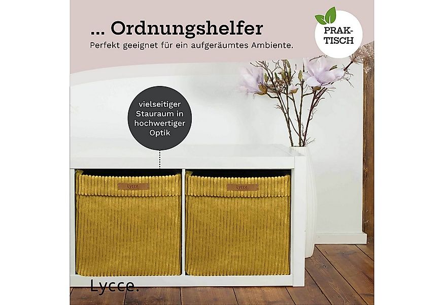 Lycce Regalkorb Lycce Kallax Boxen Cord, faltbare Aufbewahrungsboxen 33x33x günstig online kaufen