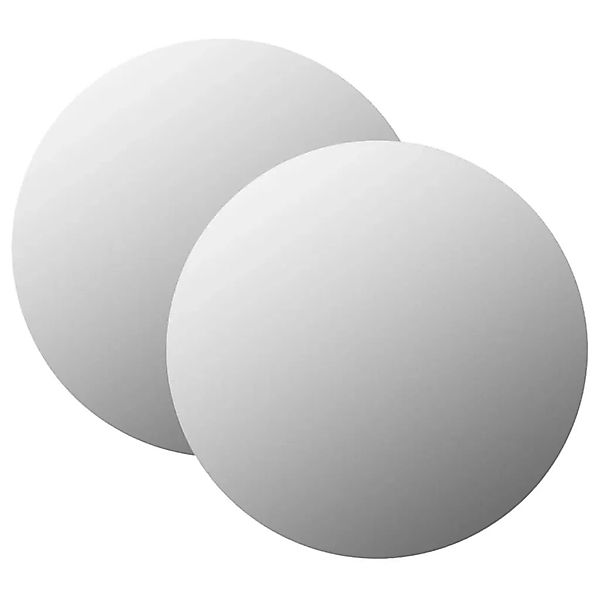 vidaXL Wandspiegel 2 Stk 60 cm Rund Glas 3051628 günstig online kaufen