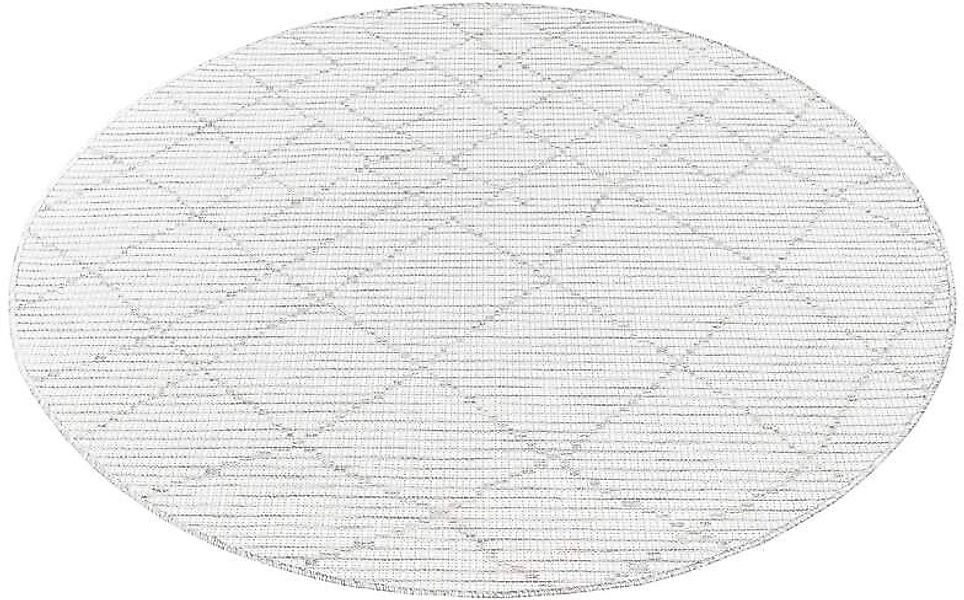 Carpet City Outdoorteppich "PALM3526" rund 5 mm Höhe Wetterfest & UV-bestän günstig online kaufen