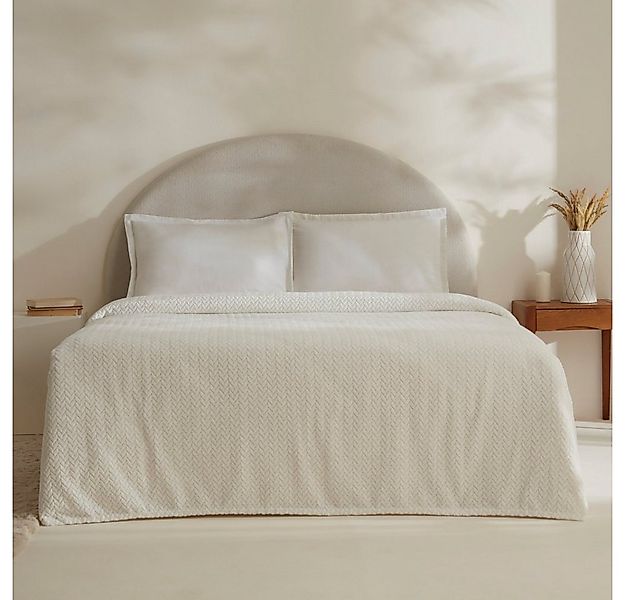 Karaca Tagesdecke Karaca Leaves Weiße Doppelbettdecke Bettdecke Tagesdec 20 günstig online kaufen