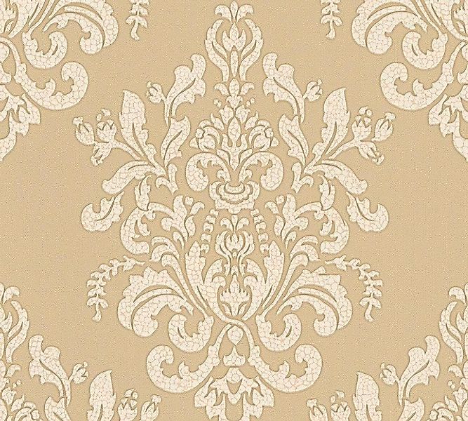 Bricoflor Barock Tapete in Beige Weiß Elegante Vlies Barocktapete Ideal für günstig online kaufen