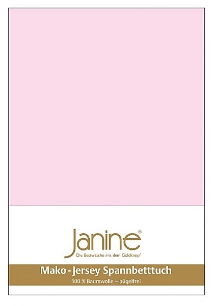 Janine Janine Spannbetttuch Mako-Feinjersey 5007 zartrosa (11) Größe:  100x günstig online kaufen