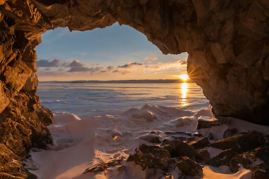 Papermoon Fototapete »Höhle am Meer« günstig online kaufen