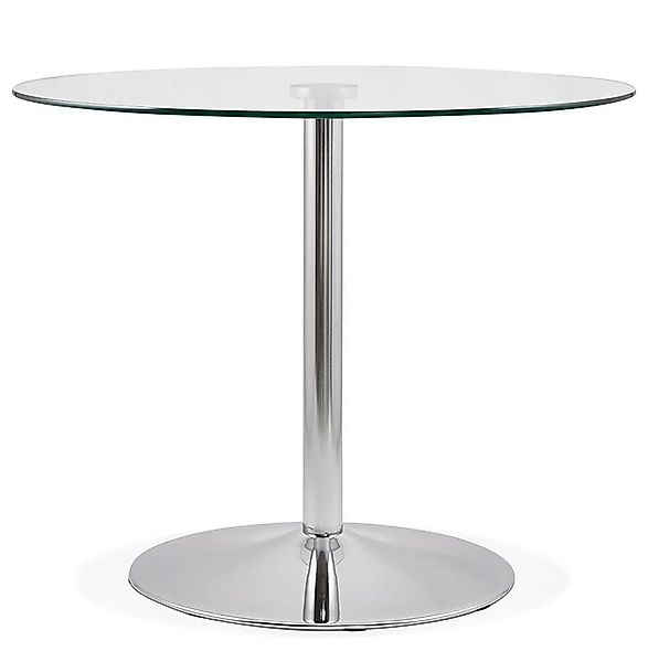 KADIMA DESIGN Esstisch Runder Küchentisch, Chromfuß, günstig online kaufen