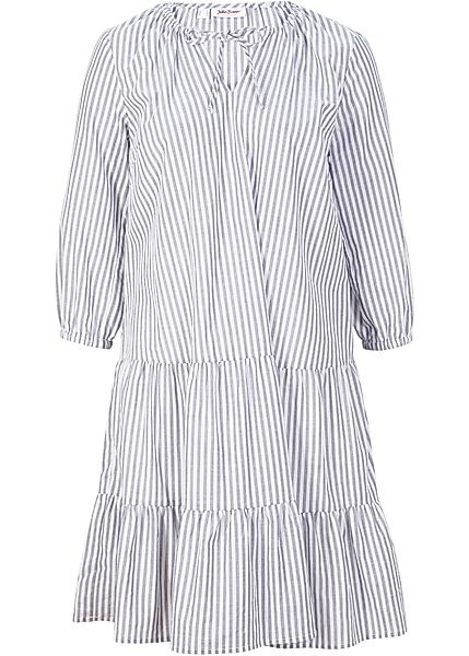 Tunika-Kleid, 3/4-Arm, gestreift günstig online kaufen