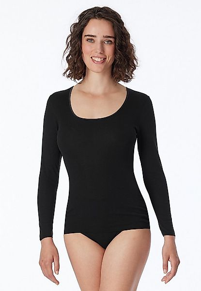 Schiesser T-Shirt Luxury runder, dezent schimmernder Halsausschnitt, langär günstig online kaufen