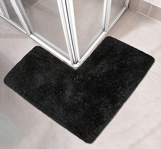 my home Badematte Sanremo, Badvorleger, Badezimmer Teppich, sehr weich, Höh günstig online kaufen