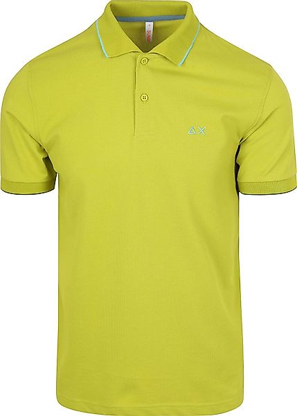 Sun68 Poloshirt Small Stripe Collar Hellgrün  - Größe 3XL günstig online kaufen