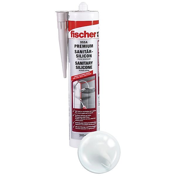 Fischer Deutschl. Sanitärsilicon transparent DSSA TP - 53100 günstig online kaufen