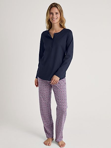 CALIDA Pyjama DAMEN Pyjama mit Bündchen günstig online kaufen