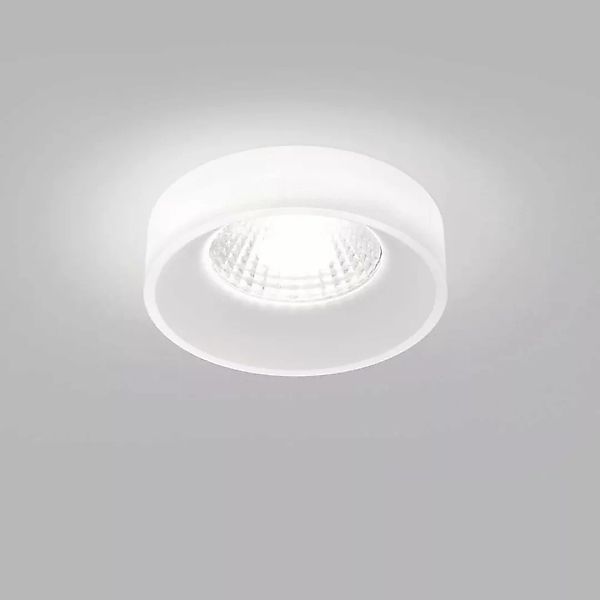 LED Deckeneinbaustrahler Iva in Weiß und Transparent-satiniert 5W 480lm IP4 günstig online kaufen