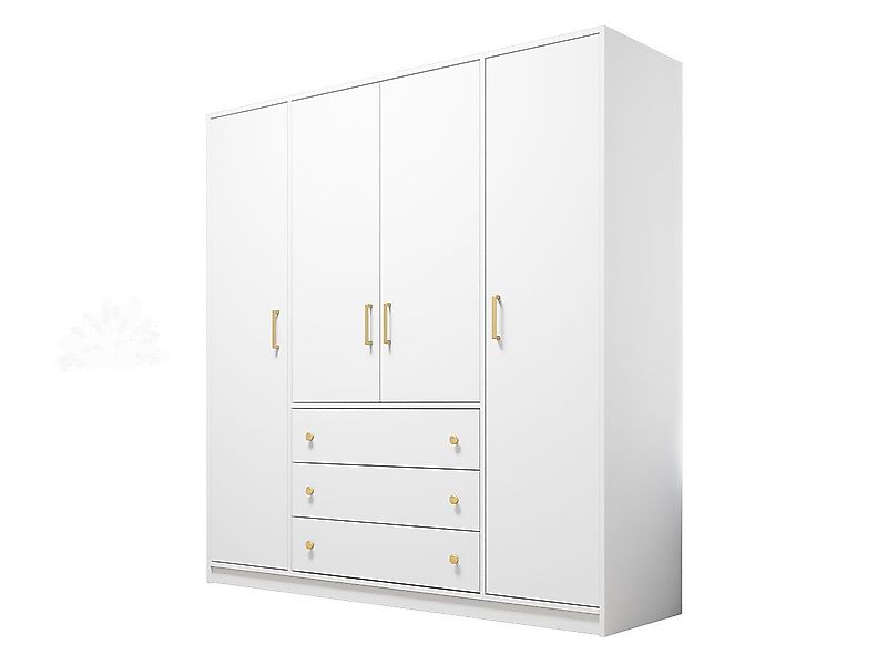 MIRJAN24 Kleiderschrank Retro D4 (mit 4 günstig online kaufen