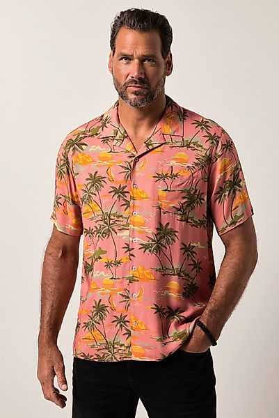 JP1880 Kurzarmhemd JP1880 Viskose-Hemd Halbarm Cuba-Kragen günstig online kaufen