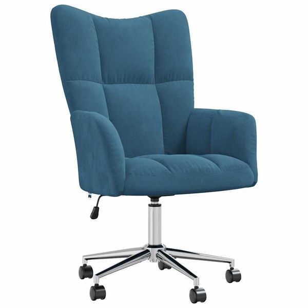 vidaXL Sessel Relaxsessel Blau Samt (1-St) günstig online kaufen