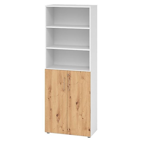 bümö Aktenschrank smart Kombischrank - 3 plus 3 Ordnerhöhen Dekor: Weiß/Ast günstig online kaufen