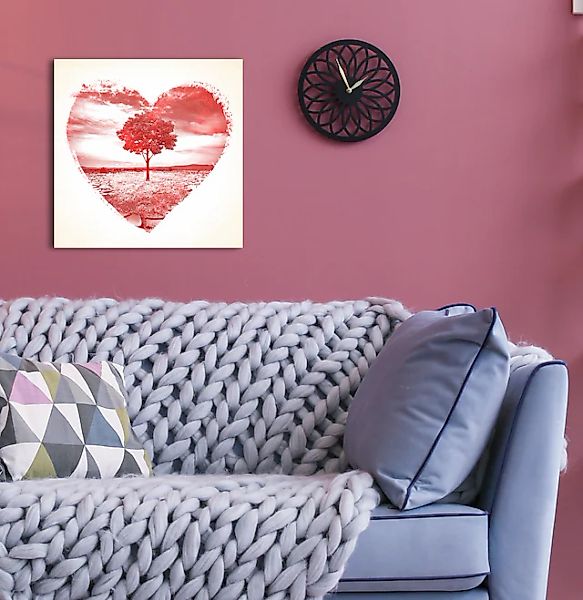 queence Leinwandbild »Silvia«, Herz-Herzbilder-Baum-Baumbilder-Bäume, (1 St günstig online kaufen