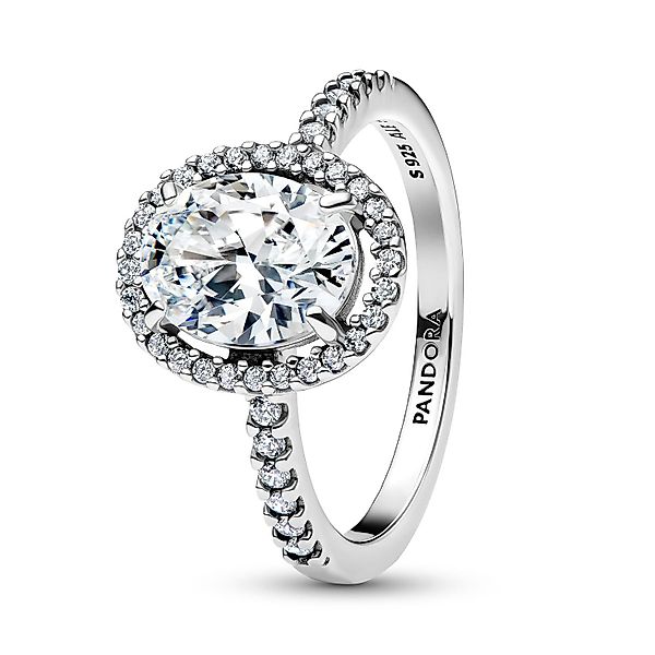Pandora Silberring Damen-SilberOvaler Funkelnder Heiligenschein günstig online kaufen