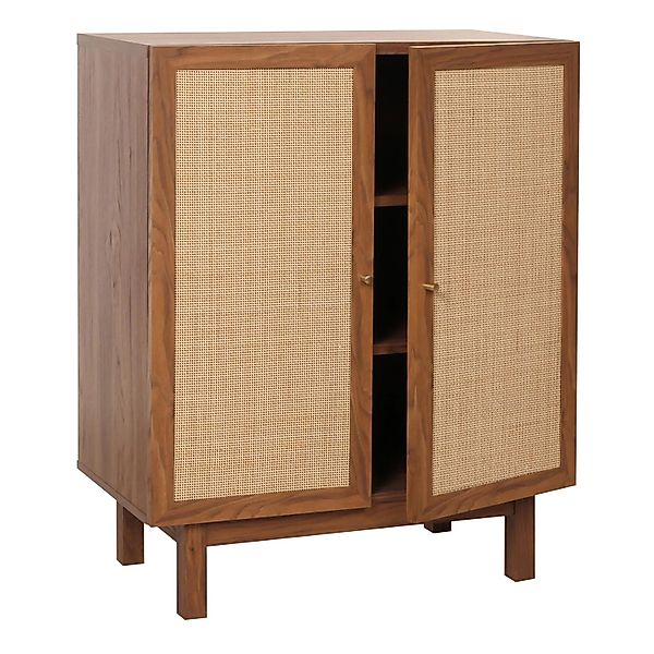 MCW Highboard MCW-M51, Türen mit handgefertigtem natürlichen Kubu Rattan günstig online kaufen