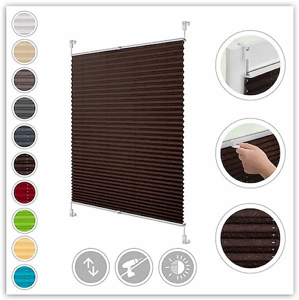 LICHTBLICK ORIGINAL Plissee »Klemmfix« Lichtschutz ohne Bohren verspannt Fa günstig online kaufen