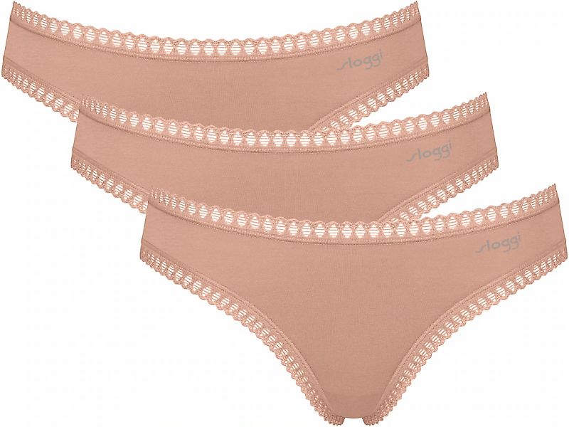 sloggi Minislip "GO Crush", (3er Pack), dehnbare Spitzendetails, uni, gemus günstig online kaufen