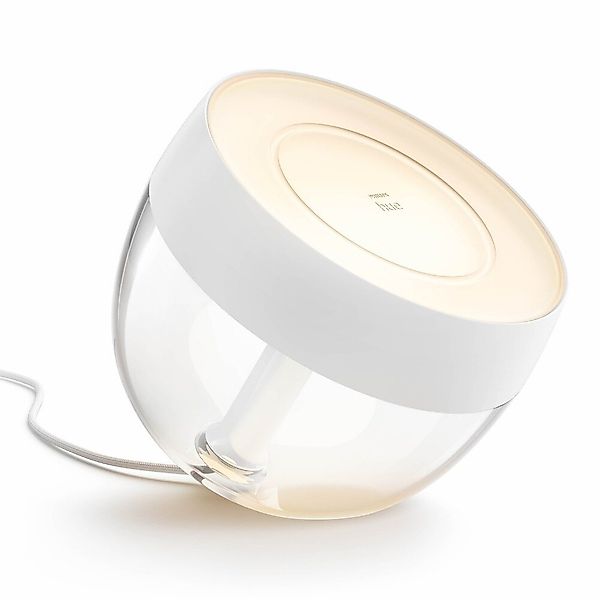 Philips Hue White & Color Ambiance Tischleuchte Iris in Weiß 570lm günstig online kaufen